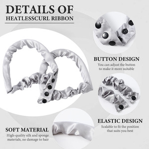 Chouchous en soie pour femmes, élastiques à cheveux en satin pour dormir et usage quotidien, couleurs unies, imprimé léopard, rouge, noir, rose, bleu, marron - Product Image 3