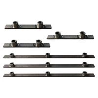 Dents artificielles en métal, espacement des trous de vis M4 30 mm, hauteur totale 12 mm, pas des dents 2,2 mm