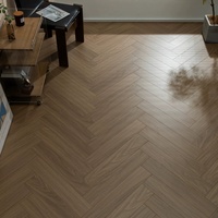 Revêtement de sol en vinyle Chevron moderne, imperméable, antidérapant, 5 mm, 6 mm, revêtement de sol SPC pour usage commercial