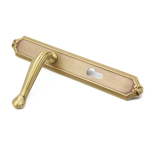 Kunci pintu kuningan RTS kualitas tinggi gagang panjang untuk pintu masuk eksterior Hotel perangkat keras pintu depan - Product Image 4
