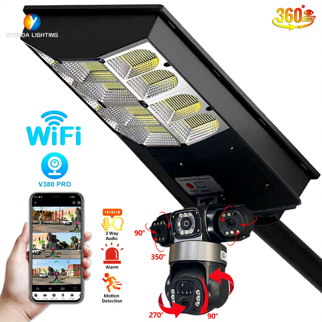 12MP 4G Solar PTZ Security Camera 360 Degree Dual Light Outdoor All in One CCTV System with SIM Card and AI Human Detection