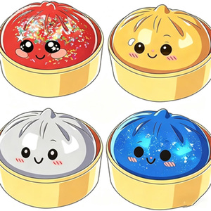 Nouveauté 2026 : Jouets anti-stress Hikeon Bao Bun Squishy en TPR, éducatifs pour enfants, à rebond lent, durables, 10*10*5cm - Product Image 2