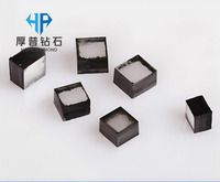 Plaques de diamant monocristallin CVD de qualité industrielle, diamant synthétique pour applications de fenêtres optiques