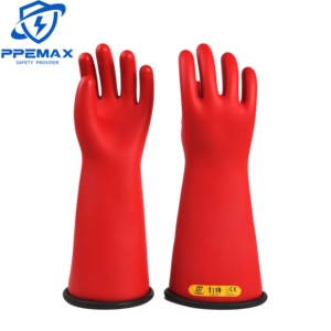 ถุงมือป้องกันไฟฟ้าแรงสูง 20KV แบบสองสี บริการ OEM สำหรับงานสายไฟฟ้า ถุงมือช่างไฟฟ้าแบบ Bell-cuff ระดับ <span class=keywords><strong>2</strong></span> สำหรับงานไฟฟ้ากระแสตรง - Product Image 6