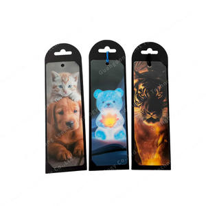 Hot Selling 3D Effect Lenticular Card Motion Sticker Anime <b>Bookmarks</b> Tassel Paper Lenticular <b>Bookmarks</b> for Souvenirs Gifts - Product Image 3