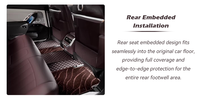 Alfombrillas de Protección para Piso de Auto, Impermeables, de Cuero con Base Antideslizante, Ajuste Personalizado, 3 Piezas, para Ranger Elantra, Restauración Interior