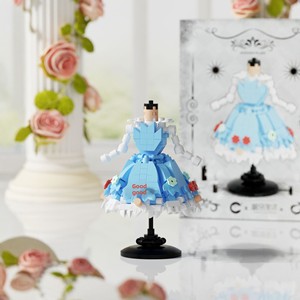 Compatible con el Conjunto de Falda de Princesa de Fantasía, Bloques de Construcción de Plástico, Juguete de Rompecabezas de Ensamblaje Unisex para Niños, Adornos 7585-7590 - Product Image 4