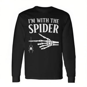 Camiseta de manga larga con diseño de mano de esqueleto de Halloween de Spider-Man - Product Image 2