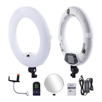 FOSOTO Anneau lumineux pour selfie avec support de téléphone FE-480II 18 pouces 5600K pour maquillage, diffusion en direct, photographie, vente en gros, approvisionnement en vrac