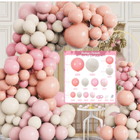 Perlengkapan Dekorasi Gerbang Balon Matte, Rangkaian Bunga Artificial, Dekorasi Meja Dessert, Latar Belakang Acara Bridal Shower