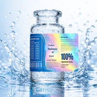 Étiquettes adhésives personnalisées imprimées, étiquettes en vinyle imperméables pour flacons en verre, autocollants pour emballages cosmétiques de 3 ml, 5 ml, 10 ml