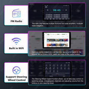 Universal 9/10 pulgadas Android pantalla táctil coche Radio Multimedia reproductor de vídeo estéreo doble DIN - Product Image 2