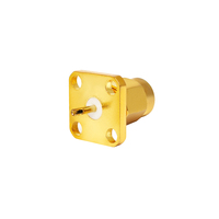 Connecteur coaxial RF à bride 4 trous SMA 50 ohms
