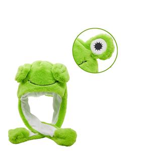 Gorro de rana saltadora con <span class=keywords><strong>ojos</strong></span> en movimiento, gorro de rana de felpa verde esponjoso con <span class=keywords><strong>ojos</strong></span> grandes, gorro de rana suave para adultos y niños, fiesta, vacaciones, Cosplay de animales, sombrero de rana suave - Product Image 4