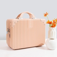 Trousse de Maquillage Vintage en PVC à Fermeture Ouverte pour Femme, Grande Capacité, Étanche, Idéale pour les Voyages