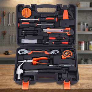Ensemble d'outils à main 30 pièces en acier à haute teneur en carbone, kit d'entretien domestique avec clés à molette réglables et coffret de rangement rigide - Product Image 4
