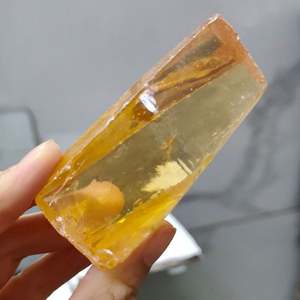 Piedra preciosa sintética CZ áspera amarillo limón sin cortar materia prima de Zirconia cúbica áspera para hacer joyas - Product Image 4