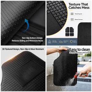 Alfombrillas Universales para Auto, 4 Piezas, de Goma Resistente, Impermeables, para Todo Clima, Envío Directo desde la UE, Stock en Polonia - Product Image 4