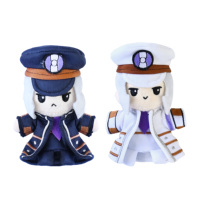Mini figurines de dessin animé Kawaii en peluche douce, personnage de dessin animé, uniforme, poupée jumeaux, marionnette à doigt, poupées en peluche personnalisées