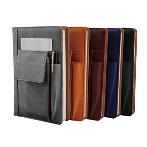 Custom cuoio PU Notebook Organizer con tasca del telefono e portapenne Business Journal per riunioni in ufficio regali aziendali - Product Image 5