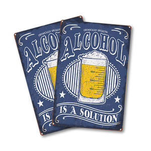 Nostalgique Signe En Métal D'art Garage <span class=keywords><strong>Pub</strong></span> Bar Salon Hôtel Décor Vintage Plaque D'étain En Métal Affiche signe de bière - Product Image 6