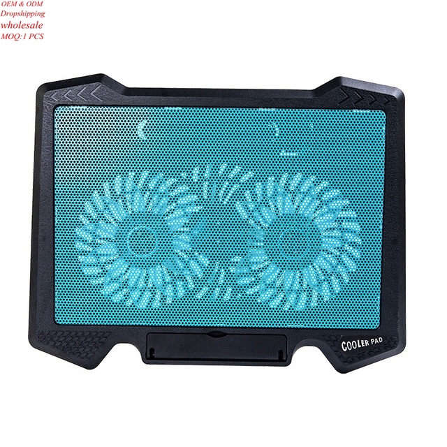 High Quality Portable Dual Silent Cooling Fan Laptop Cooling Pads for Gaming Notebook Stand Holder Cooler Radiator