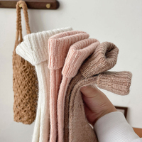 Chaussettes épaisses Bioserica Era pour l'automne et l'hiver, chaussettes tube pour femmes de couleur unie de style japonais, chaussettes simples et polyvalentes à superposer
