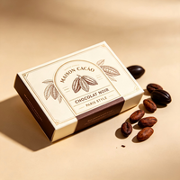 Boîte cadeau en carton avec laminage mat, taille personnalisée OEM, pour chocolats faits main, pralines, emballage de vente au détail