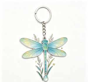 Dragonfly Metal <b>Key</b> Chain Enamel Wing <b>Key</b> <b>Ring</b> Zinc Alloy Insect Charm Souvenir Gift for <b>Bag</b> and Car <b>Keys</b> - Product Image 2
