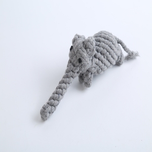 Hochwertige Zahnreinigung, Langlebiges Zähneknirschen, Kau-Baumwollseil, Elefantenförmiges Haustier-Hundespielzeug - Product Image 3