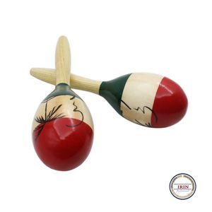 Shakers à sable en bois Orff, trois couleurs, instruments de percussion musicaux sculptés en forme de palmier - Product Image 3