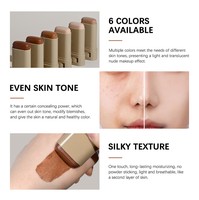 Fond de Teint Hydratant et Matifiant en Stick Personnalisé OEM/ODM, Anti-Cernes, Contrôle du Sébum, Vente en Gros, Marque Privée