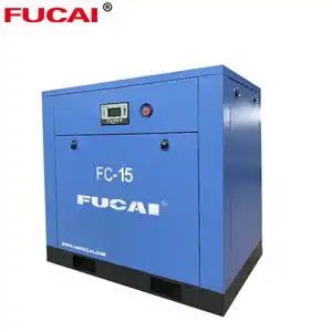 FUCAI air compressor price chinese supplier silent AC power 11kw air compressor 15hp for sandblasting