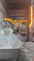 Ouvre-sacs à grande vitesse, Désengaucheteuse, Robot de désengauchetage, Unité contrôlée par PLC, Système intelligent, 25-100 kg/sac, 80-120 sacs/h.