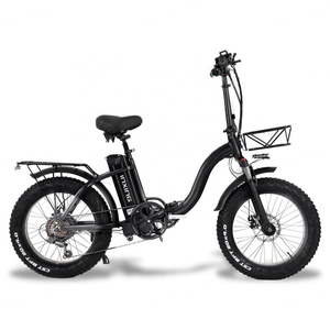 Nueva Bicicleta Eléctrica Plegable de 20 Pulgadas con Llantas Gruesas, 48V 500W, Aleación de Aluminio, para Adultos, con Caja de Cambios de 7 Velocidades - Product Image 1