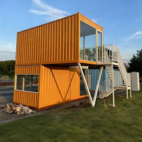 Maison conteneur portable au design créatif personnalisé, préfabriquée, pour cafés, cabines de thé au lait et bureaux internet
