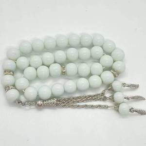 Tasbih étnico de ágata artificial disponible en varios colores, 10 mm, 33 cuentas elegantes y económicas para oración islámica, para hombres y mujeres. - Product Image 1