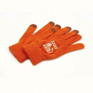 Gants d'hiver tricotés personnalisés en gros avec compatibilité écran tactile pour cadeaux d'affaires et promotionnels - Product Image 1