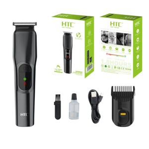 <span class=keywords><strong>Tondeuse</strong></span> à <span class=keywords><strong>cheveux</strong></span> et à barbe HTC AT-519 pour homme, charge Type-C, batterie au lithium <span class=keywords><strong>de</strong></span> luxe - Product Image 1