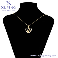 A00920085 xuping bijoux 14K couleur or en forme de coeur chaudement charmant vintage élégant cadeau pour enfant filles diamant femmes pendentif