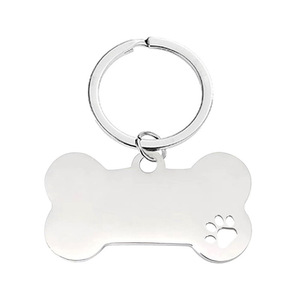 <strong>Customized</strong> Pet Cat Dog Tags Blank Stainless Steel Metal Pet Tags <strong>Personalized</strong> Blanks Bone <strong>Key</strong> <strong>Chain</strong> Pendant Souvenirs <strong>Chains</strong> Tag - Product Image 2