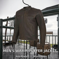 ODM Blouson matelassé à capuche en cuir pour homme, automne, teint uni, logo frontal, chaud, coupe-vent, imperméable, vêtement d'extérieur personnalisé, style urbain