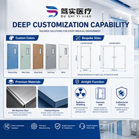 Pintu Baja Modern Dushi Medical untuk Ruang Bersih Rumah Sakit, Tahan Air, Antibakteri, Tahan Api, Tahan Korosi, Berbahan Fiberglass