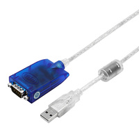 Cable convertidor USB a RS-232 UOTEK FT232RL con blindaje trenzado y revestimiento de PVC, adaptador serial USB2.0 DB9 macho UT-880
