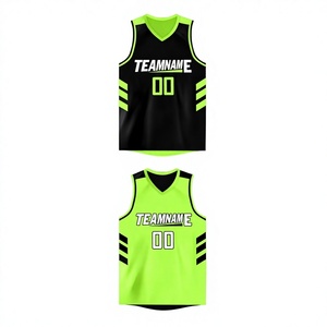 Uniformes de Baloncesto Personalizados, Camisetas de Baloncesto 100% Poliéster, Diseños de Uniformes para Equipos de Adultos, Impresión por Transferencia de Calor en la Parte Delantera - Product Image 1