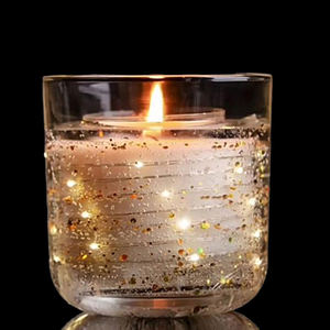 Vente en gros d'huile essentielle pure naturelle Bougie à la cire <span class=keywords><strong>de</strong></span> soja <span class=keywords><strong>de</strong></span> marque privée pot en verre <span class=keywords><strong>transparent</strong></span> LED bougie parfumée avec boîte <span class=keywords><strong>de</strong></span> couleur - Product Image 6