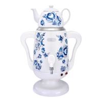 Bouilloire Électrique Personnalisée Leazo, Samovar Portable en Acier Inoxydable, Chauffe-Eau Domestique 220V/240V, Style Russe