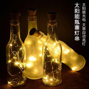 Thanh dẫn chai rượu vang nút chai 2m chuỗi đèn trang trí Giáng sinh dẫn đèn chai Cổ Tích đèn kỳ nghỉ dây đồng Đèn chuỗi - Product Image 3