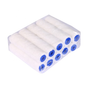 Rouleau de peinture miniature en microfibre blanche de haute qualité de 4 pouces pour les applications de peinture et de décoration industrielles et DIY - Product Image 6