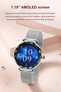 Montre intelligente NX7 <span class=keywords><strong>PRO</strong></span> Écran AMOLED de 1.19 pouces Appel <span class=keywords><strong>5</strong></span>.2 BT Étanche IP68 Plusieurs modes de sport Montre intelligente à la mode pour femme - Product Image 3